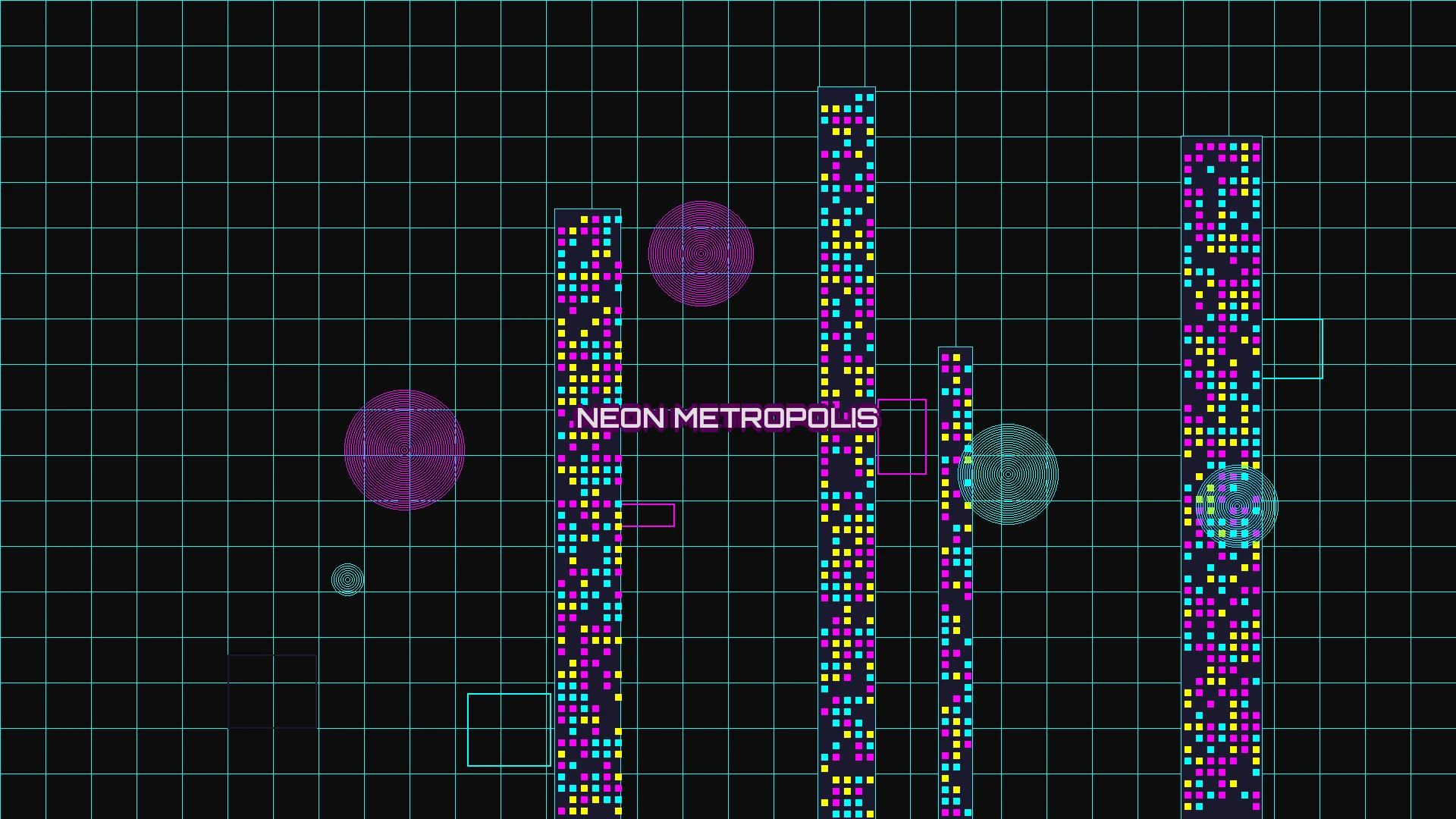 五龙捕鱼霓虹都市赛博朋克夜景